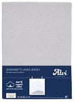 Bed Linen Brand Alvi Organic Cotton Fitted Sheet for Small Mattresses 40 x 90 cm Silver Grey