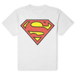 Official DC Comics Superman Original Superman Crackle Logo Unisex T-Shirt