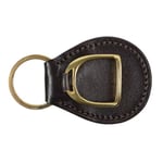 Nyckelring HS Stirrup Plate Brun/Guld