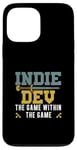 Coque pour iPhone 13 Pro Max Indie Dev Le jeu dans le jeu Funny Indie Game Designer