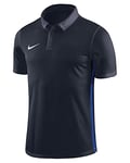 Nike Men Dry Academy 18 Short Sleeve Polo - Obsidian/Royal Blue/White, 2X-Large