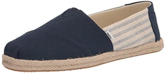 TOMS Women's Alpargata Rope Loafer Flat, Blue Navy, 4 UK