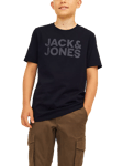 Jack & Jones Kids' Logo Cotton T-Shirt, Black