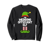 Funny The Wedding Officiant Elf Christmas Family Pajama Sweatshirt