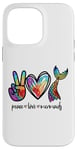 Coque pour iPhone 14 Pro Max Peace Love and Mermaids Cute Mermaid Amoureuse Fille