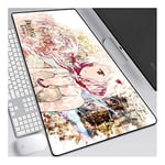 ITBT Guilty Crown Tapis De Souris 700X300Mm, Clavier Étendu Tapis De Souris Professionnel De Jeu Mousepad avec Base De 3 Mm D'Épaisseur, pour Ordinateurs Portables, Pc,A