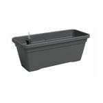 Jardiniere - Plastique - Anthracite - Rectangulaire - L77,9 x P24 x H22cm Artevasi