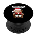 Cadeau humoristique de Père Noël pour les fêtes de fin d'année PopSockets PopGrip Adhésif