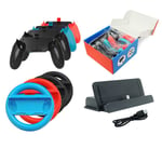 Ensemble De 10 Pièces Accessoires, Grips (Poignées) Compatible Avec Nintendo Switch Joy-Cons Pour Plus De Confort, 1pcs Switch Chargeur