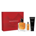 Emporio Armani Stronger With You 100ml EDT, 75ml Shower Gel & 15ml EDT Gift Set