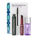 Clinique High Impact Mascara Gift Set - Mascara, Makeup Remover, Lipstick *NEW*