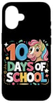 Coque pour iPhone 16 Célébration de la licorne des 10 jours d'école