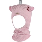 Kivat Cable balaclava til barn og baby, soft rosa