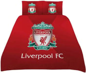 Liverpool FC King Size Duvet Club Crest Reversible Set Official Merchandise