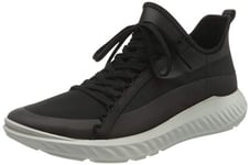 ECCO Men's ST1 Llte Black Textile Sneaker, 11-11.5 UK