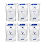 Dove Caring Orignal Moisturising Cream Hand Wash Refill 500ml x 6