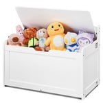 VEVOR Kids Toy Storage Bench Wooden Toy Box Chest 32.68 x 17.91 x 24.02" White