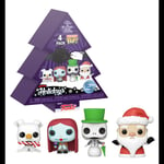 Funko Pocket Pop! 4-pack: The Nightmare Before Christmas - Tree Holiday Box Vinyl Figures Keychain