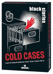 moses Black Stories Cold Cases, 50 Autour des Cas de True effrayants, Cartes de Crime avec Variante jetons de Points, Jeu d'énigmes pour Adolescents et Adultes, 90191, Blanc