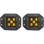 25W led LumièRe de Travail Tout-Terrain éTanche Conduite Carré Antibrouillard Jaune pour Voiture Camion Atv Remorque Moto