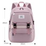 Barn Barn Ryggsäck Skolväska för toddler 6-12 år Lättviktig Casual pojkar och flickor Light pink