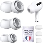 Embouts En Silicone Compatible Avec Airpods Pro 1 Et Airpods Pro 2 Apple 3 Paires Embout A Reduction De Bruit Pour Oreille Intra Auriculaire Embout Ecouteur Airpod Pro Blanc (Blanc[QUE073833]