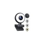 WEMISS CM-A2 Stream Series with Ring Light Full HD Webcam with 1/3"-CMOS Sensor black