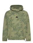 Adidas Sportswear City Escape Woven Hoodie Grön