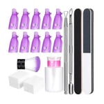 Gel UV Vernis Ongles Manucure Nail Art Set Coton Nail Lingettes Enlèvement Clip Ongles Cuticules Remover Wrap Kits