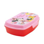 My sweety pop - Boîte à goûter - Lunch box - Pour enfant - Crèche - Maternelle - Ecole - Vacances - Repas - 17 cm - Idée Cadeau - Minnie Mouse - Rouge/Rose - pour garcon