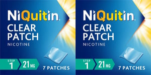 NiQuitin Clear 21mg Nicotine Patches Step 1 - 1 Week Supply 7 Patches - 2 PACKS