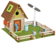 Jouet En Bois : Maison Nature 110 Pieces - Chalet - Jeu de Construction