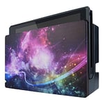 PlayVital Coque Remplacement Anti-Rayures Rigide pour Nintendo Switch Dock,Coque Dock Protection pour Switch Dock,Cover Dock pour Switch(Dock Non Inclus)-Galaxie Violette