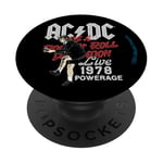 AC/DC Rock and Roll Damnation Live 1978 Powerage PopSockets PopGrip Adhésif