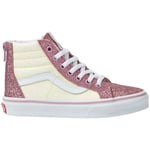 Baskets enfant Vans  - Sk8 Hi Zip Glitter - jaune et violet