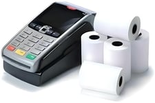 20 Rolls of 57 x 40 mm Thermal PDQ Receipt Paper Till Rolls, for Ingenico Verifone Barclays Barclaycard Streamline Move Sagem Spire Pax Worldpay Credit Card Machine terminals, iCT200, iCT250, IWL220