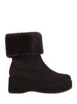 Carvela Apres Fur Ankle Boots, Dark Brown