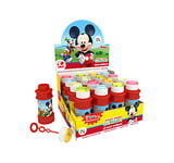 DULCOP - Bulles Mickey Club House - Bulles de Savon - 175 Ml - 047008B - Rouge - Plastique - Licence Officiel - Jouet Enfant - Jeu de Plein air - À Partir de 3 ans