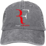 sanuo Womens&Mens Unisex Sport Roger Federer Caps Adjustable Strapback Gray