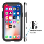 Rugged Protective Back Cover for Apple iPhone 11 Pro 5.8, Multifunctional Trible Layer Phone Case Slim Cover Rigid PC Shell + soft Rubber TPU Bumper + Elastic Air Bag with Invisible Support (White)