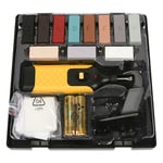 Tolletour - Kit de réparation stratifié et carrelage 17 pièces - 11 couleurs. Kit de réparation pour carreaux et surfaces en bois, kit de réparation