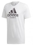 Adidas ADIDAS Logo Tee White Mens (L)