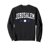 Jerusalem Classy College Retro Style Novelty Souvenir Sweatshirt