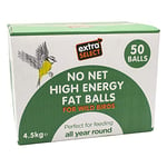 Extra Select No Net High Energy Fat Balls For Wild Birds 4.5kg - Refill Box 1 x 50