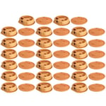 cyclingcolors 20x Ferrure d'assemblage beige avec cache en plastique idéal caravane bateaux vans camping-cars camions aménagés Connecteur Fixation Meuble Cuisine, capuchon rond beige RAL 1011