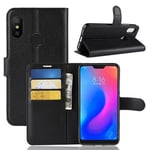 Xiaomi Mi A2 Lite      Pu Wallet Case    [Black]