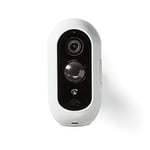 NEDIS SmartLife Caméra IP Rechargeable Wi-FI avec capteur de Mouvement PIR pour l'extérieur/Full HD 1080p