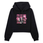 Romeo and Juliet Palmtree Women's Cropped Hoodie - Black - XS - Noir