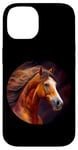 Coque pour iPhone 14 Crinière gracieuse pour cheval de course Nature Force