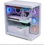 Spark Artic, Boitier PC Gamer Aquarium RGB, Compatible ATX/mATX/mITX, 6 Ventilateurs 120 mm ARGB Inclus, Moyen Tour Gaming Vide avec Face Lateral et Avant en Verre Trempé 4MM